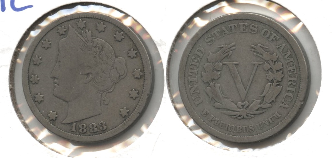 1883 No Cents Liberty Head Nickel VG-8 #m