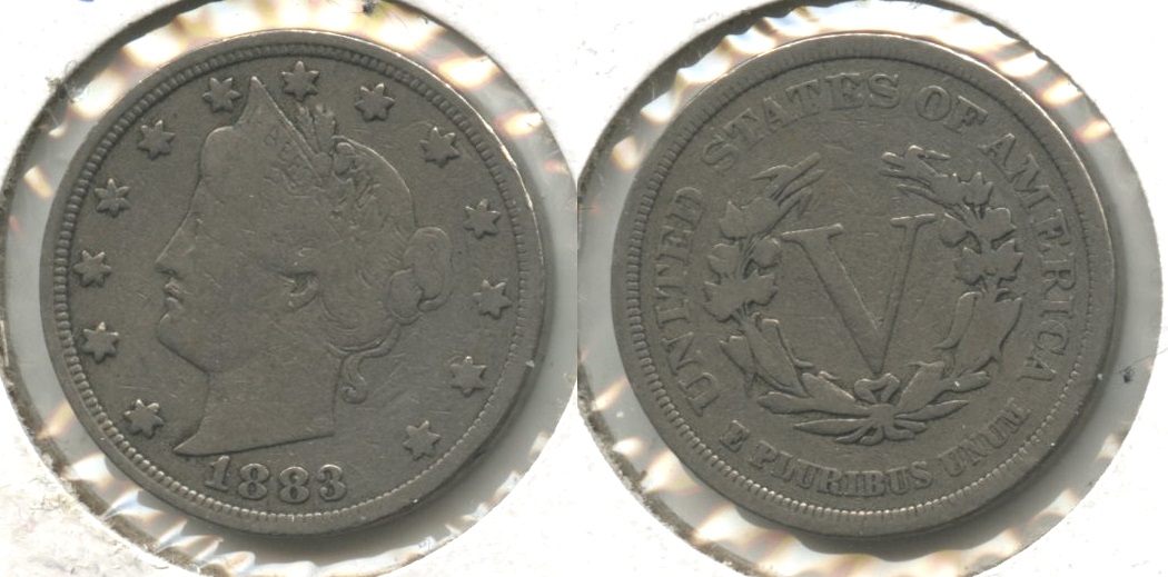 1883 No Cents Liberty Head Nickel VG-8 #q