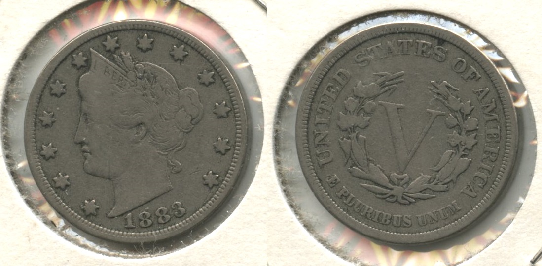 1883 No Cents Liberty Head Nickel VG-8 #t