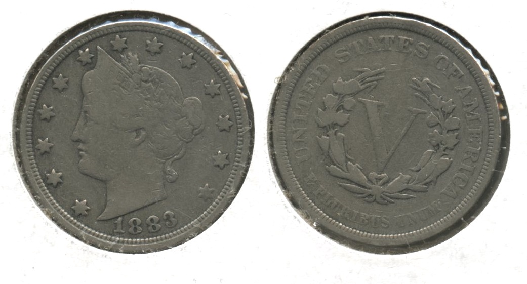 1883 No Cents Liberty Head Nickel VG-8 #v