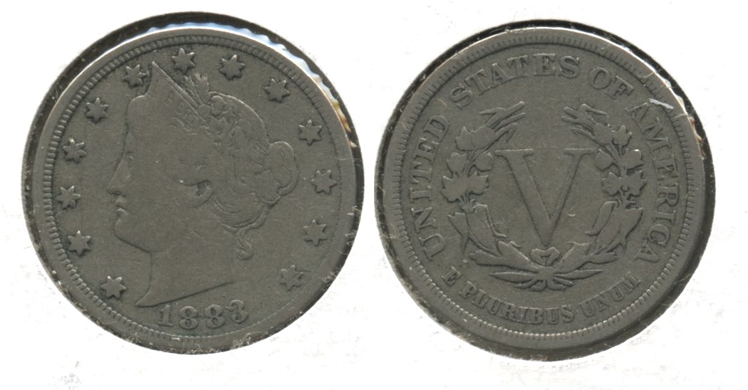 1883 No Cents Liberty Head Nickel VG-8 #x