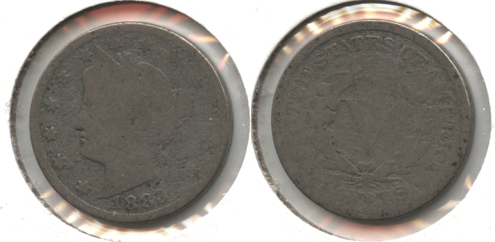 1883 With Cents Liberty Head Nickel AG-3 #ab