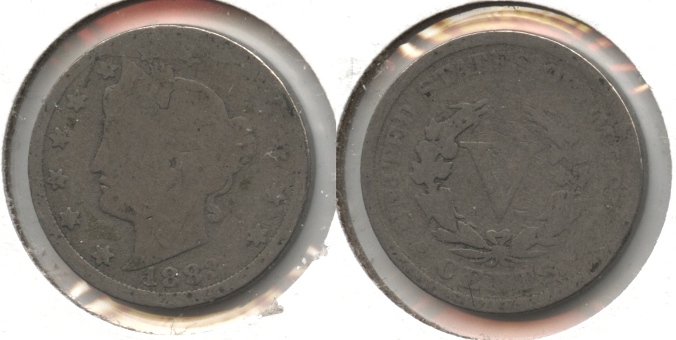 1883 With Cents Liberty Head Nickel AG-3 #ac