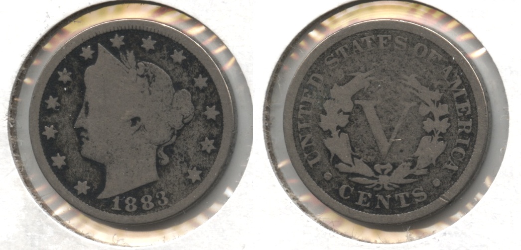 1883 With Cents Liberty Head Nickel AG-3 #ad