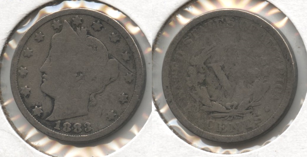 1883 With Cents Liberty Head Nickel AG-3 #ag