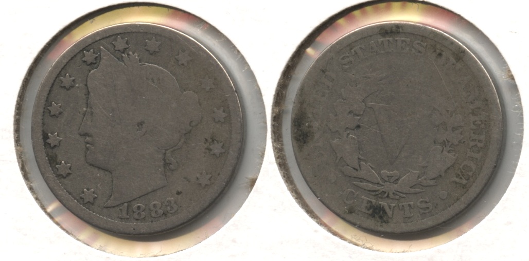 1883 With Cents Liberty Head Nickel AG-3 #g