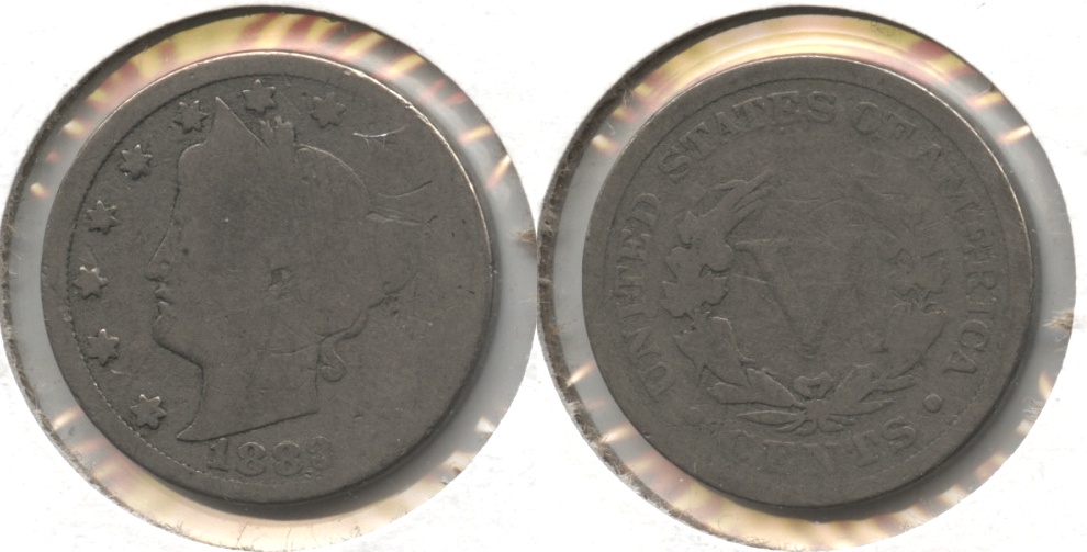 1883 With Cents Liberty Head Nickel AG-3 #n