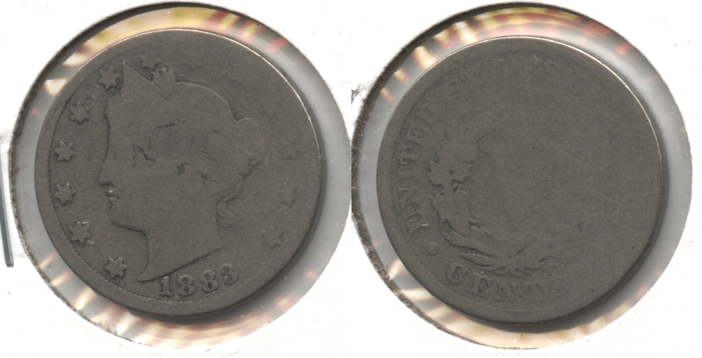 1883 With Cents Liberty Head Nickel AG-3 #s