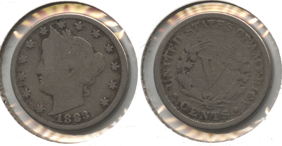 1883 With Cents Liberty Head Nickel AG-3 #u