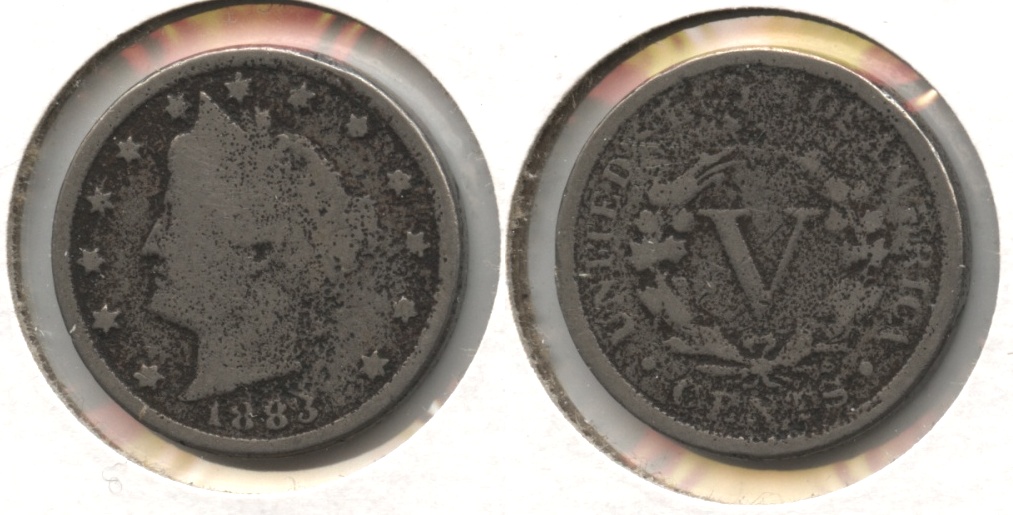 1883 With Cents Liberty Head Nickel Fair-2 #aa