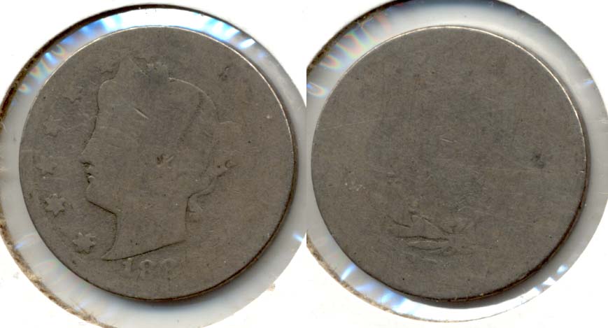 1883 With Cents Liberty Head Nickel Fair-2 c