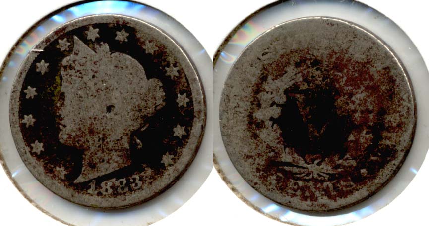 1883 With Cents Liberty Head Nickel Fair-2 d