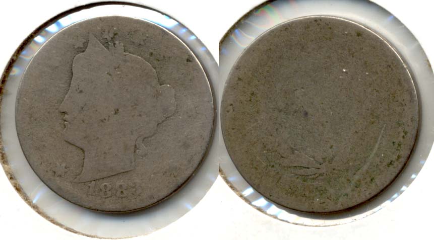 1883 With Cents Liberty Head Nickel Fair-2 j