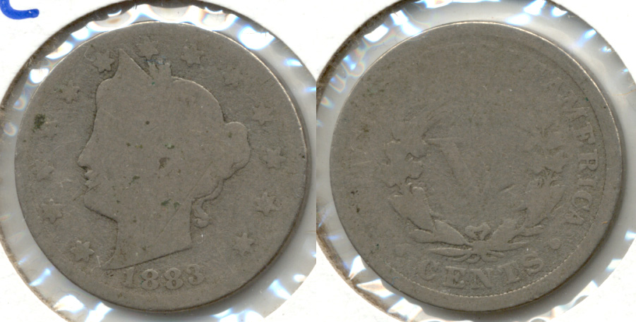 1883 With Cents Liberty Head Nickel Fair-2 k