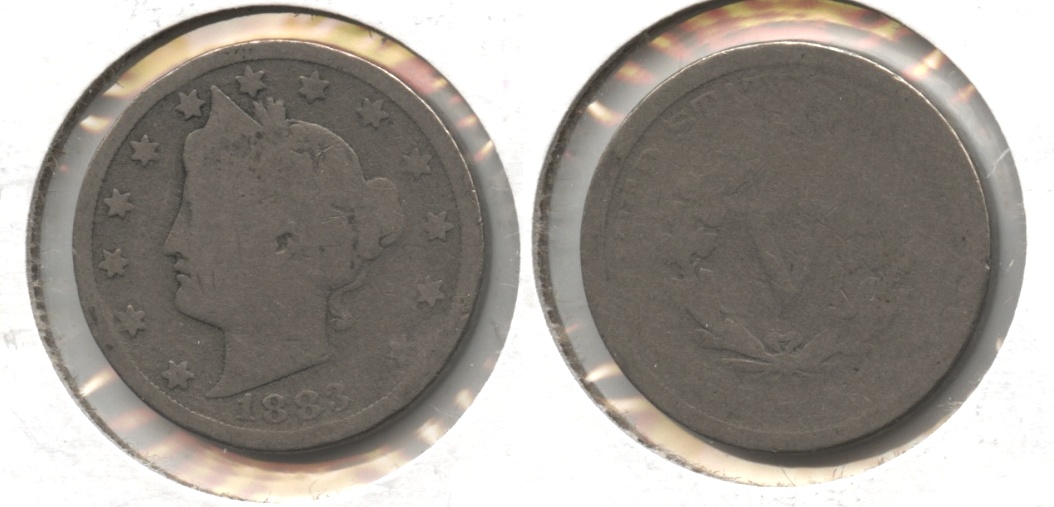 1883 With Cents Liberty Head Nickel Fair-2 #p