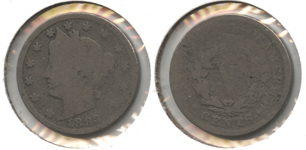 1883 With Cents Liberty Head Nickel Fair-2 #q