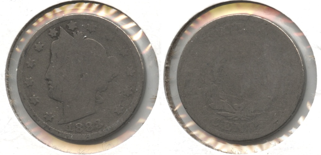 1883 With Cents Liberty Head Nickel Fair-2 #v