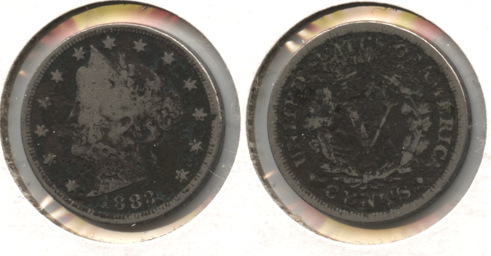 1883 With Cents Liberty Head Nickel Good-4 #ad Dark