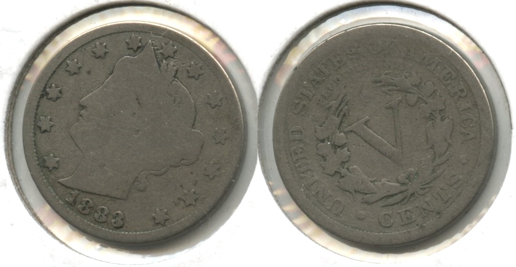 1883 With Cents Liberty Head Nickel Good-4 #ar