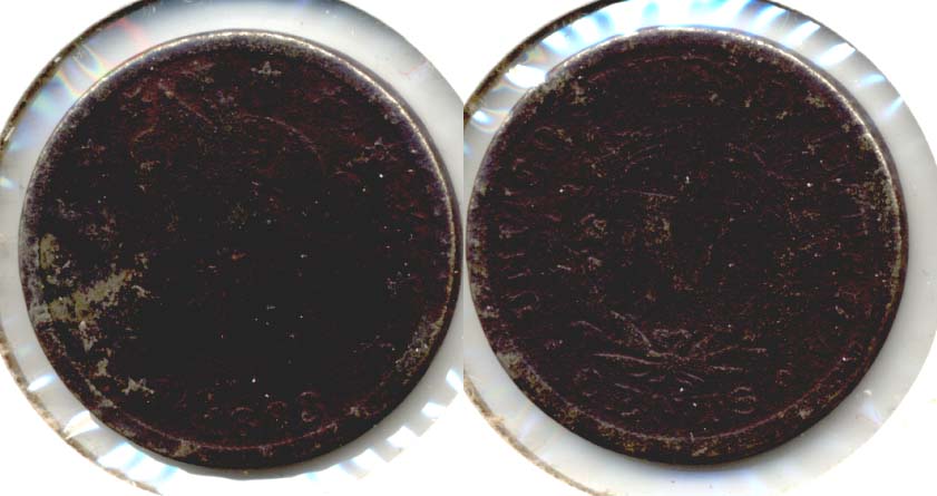 1883 With Cents Liberty Head Nickel Good-4 h Dark