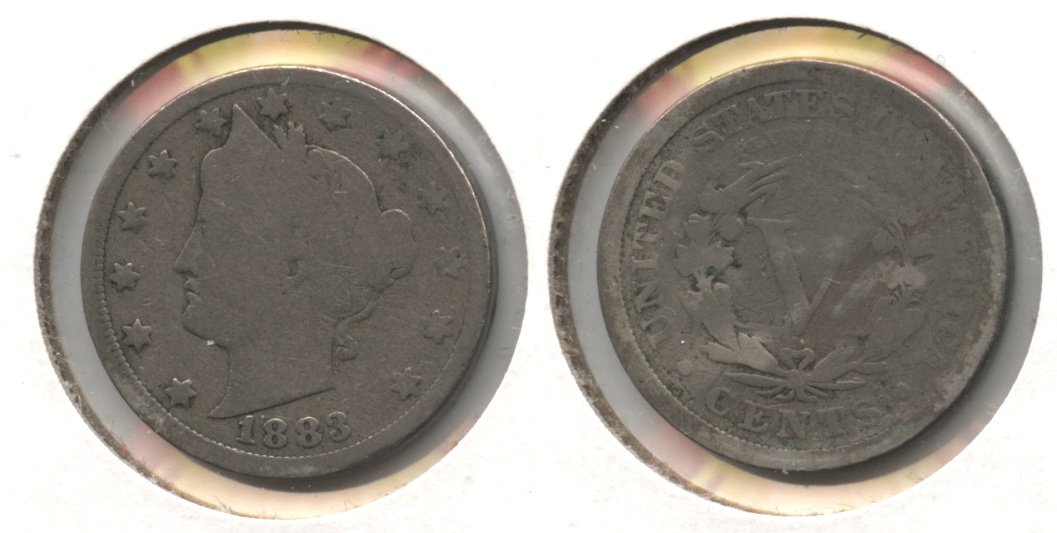 1883 With Cents Liberty Head Nickel Good-4 #q