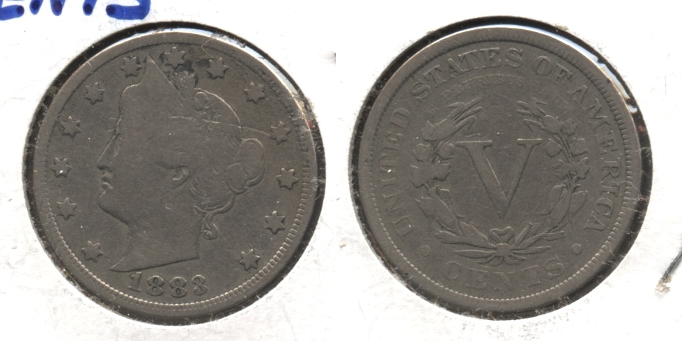 1883 With Cents Liberty Head Nickel Good-4 #s