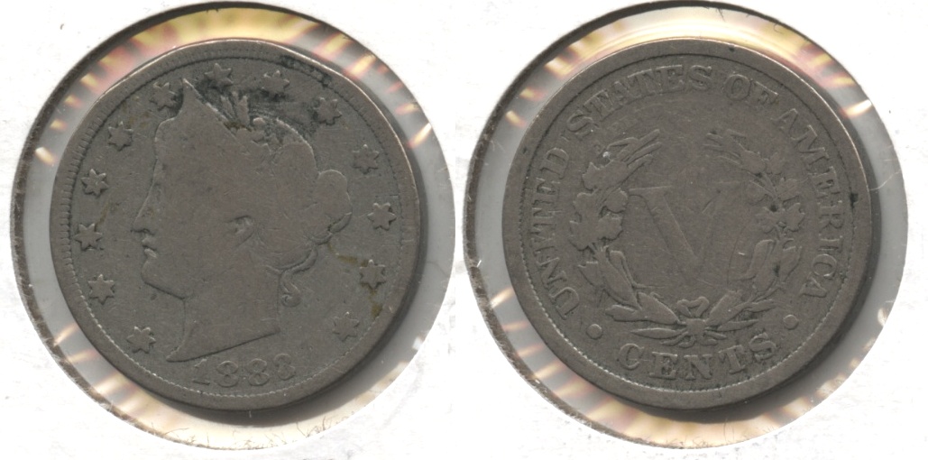 1883 With Cents Liberty Head Nickel Good-4 #y Obverse Marks