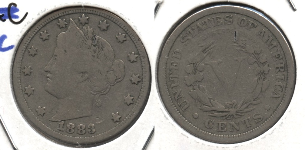 1883 With Cents Liberty Head Nickel VG-8 #c