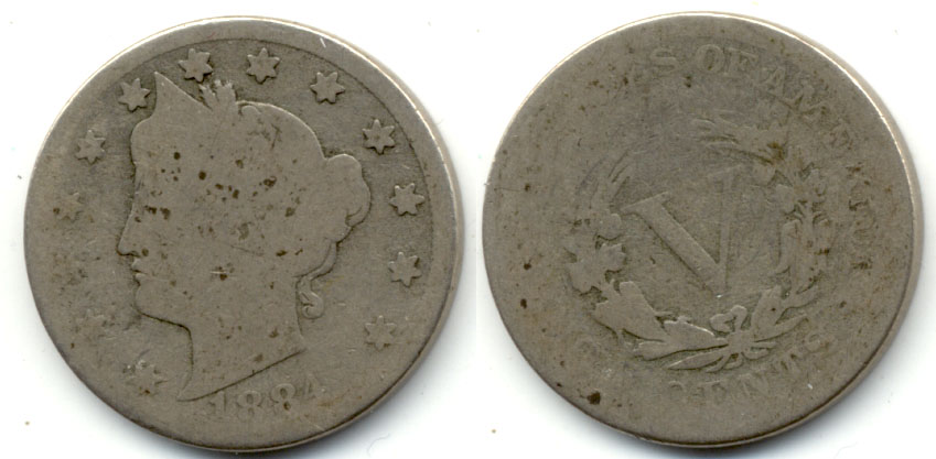1884 Liberty Head Nickel AG-3