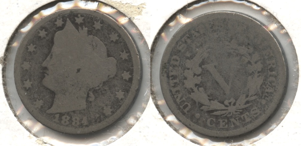 1884 Liberty Head Nickel Good-4 #h
