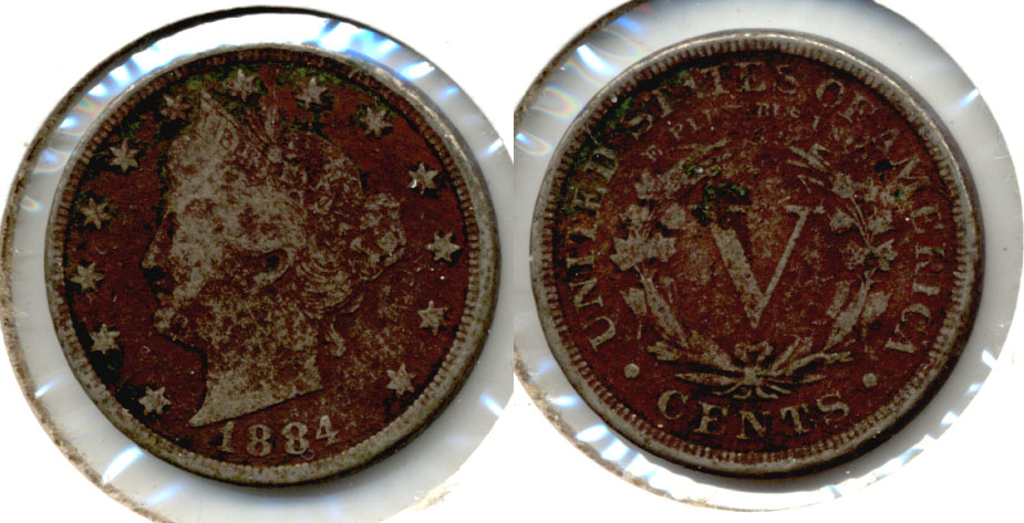 1884 Liberty Head Nickel VG-8 Dark