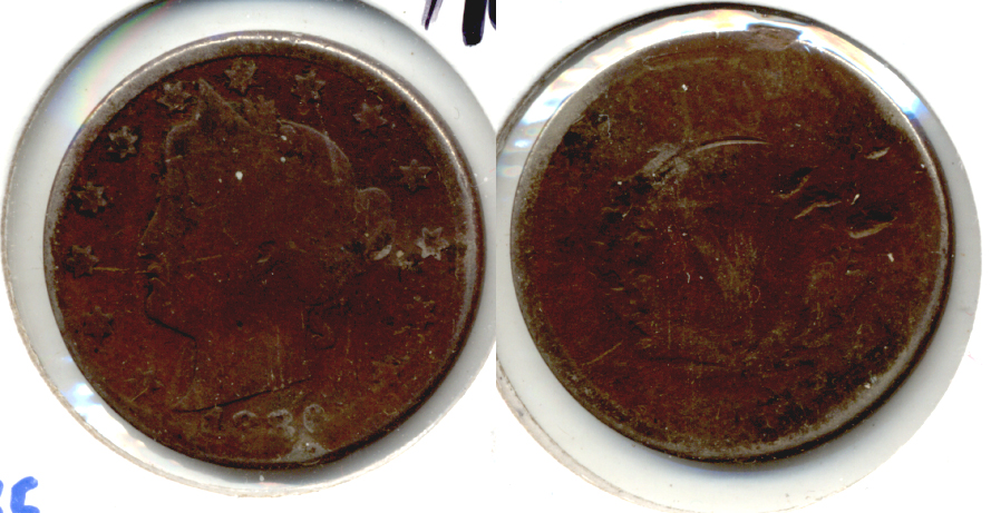 1886 Liberty Head Nickel AG-3 Dark