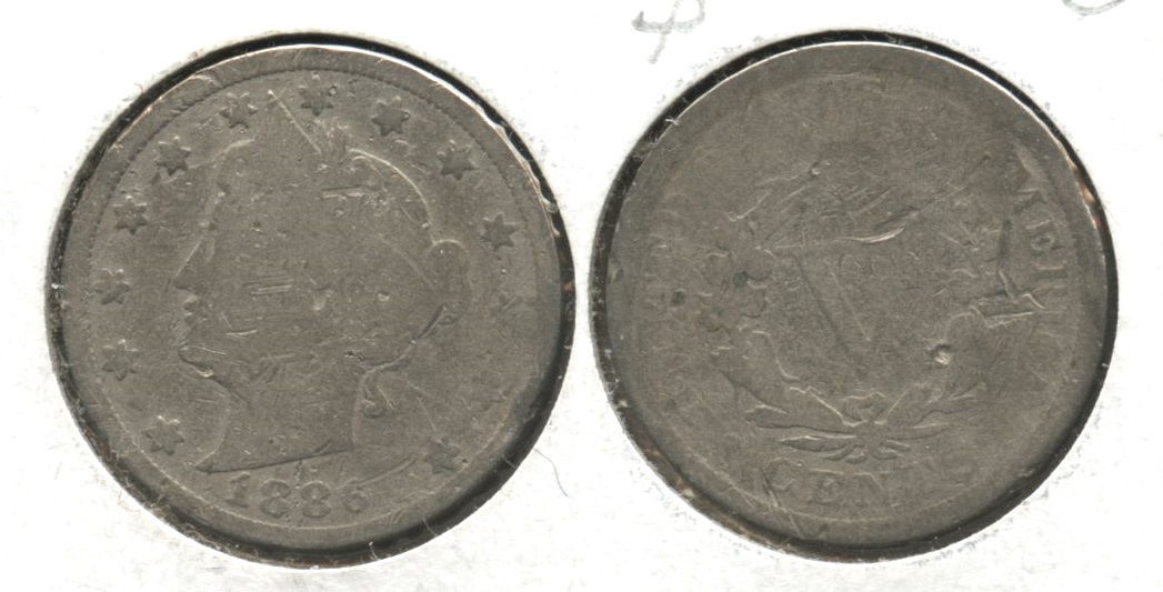 1886 Liberty Head Nickel Fair-2 #e