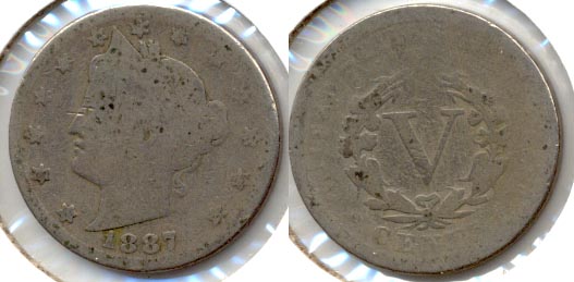 1887 Liberty Head Nickel AG-3