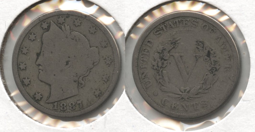 1887 Liberty Head Nickel AG-3 #b