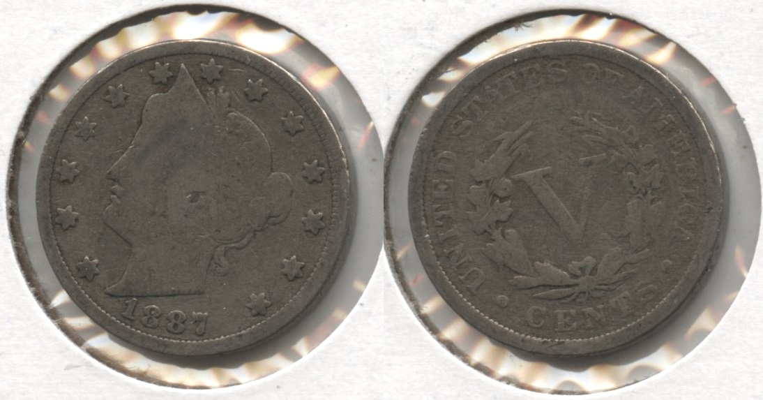 1887 Liberty Head Nickel AG-3 #c