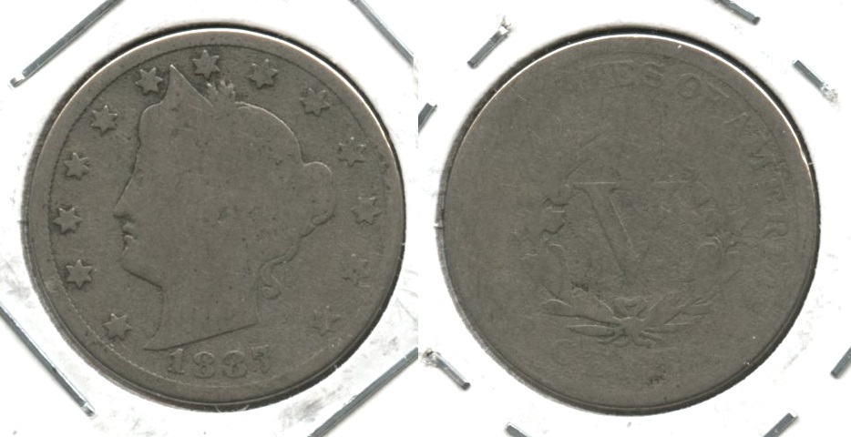 1887 Liberty Head Nickel AG-3 #j