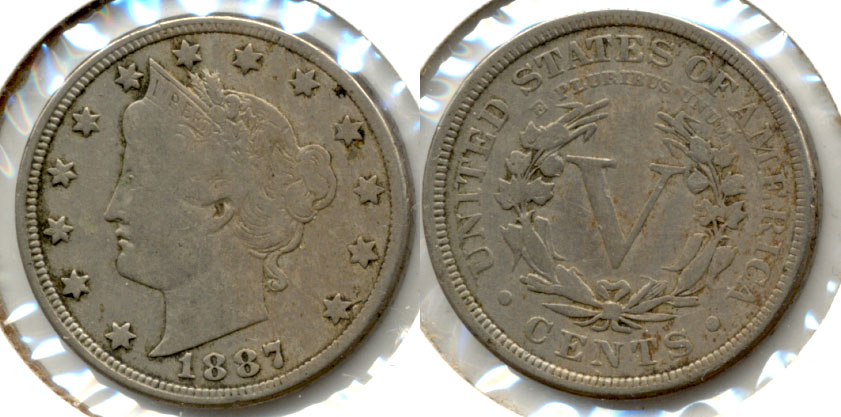 1887 Liberty Head Nickel Fine-12