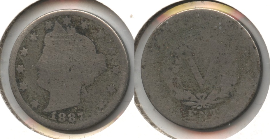 1887 Liberty Head Nickel Fair-2 #n