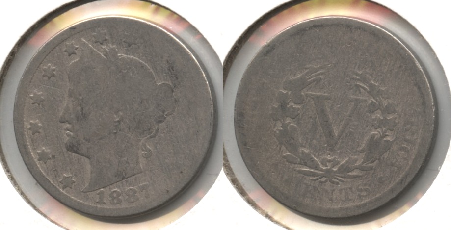 1887 Liberty Head Nickel Fair-2 #p