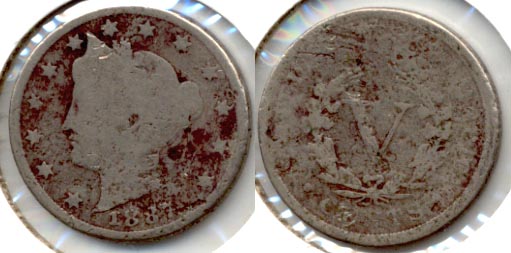 1887 Liberty Head Nickel Good-4 Bit Dark