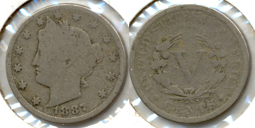 1887 Liberty Head Nickel Good-4 a
