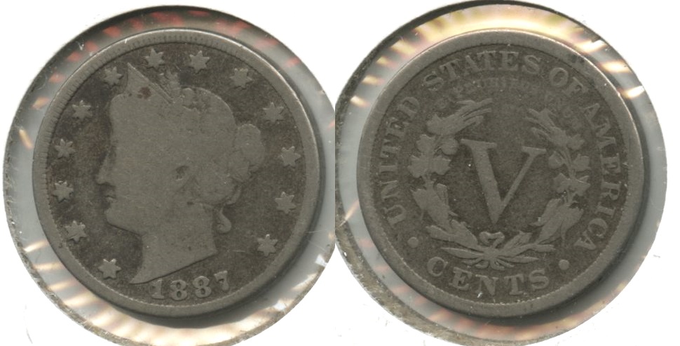 1887 Liberty Head Nickel Good-4 #k