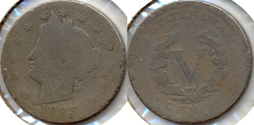 1888 Liberty Head Nickel AG-3 a