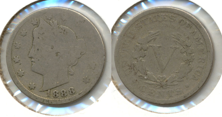 1888 Liberty Head Nickel AG-3 d