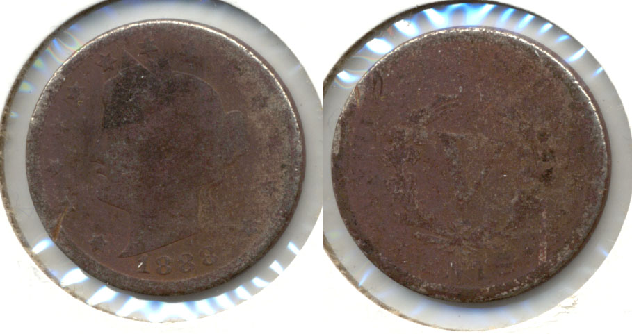 1888 Liberty Head Nickel AG-3 h Pitted
