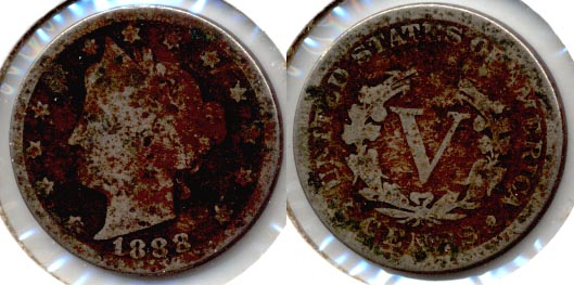 1888 Liberty Head Nickel Good-4 Dark