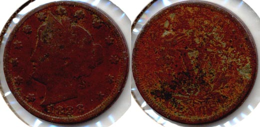 1888 Liberty Head Nickel Good-4 a Dark