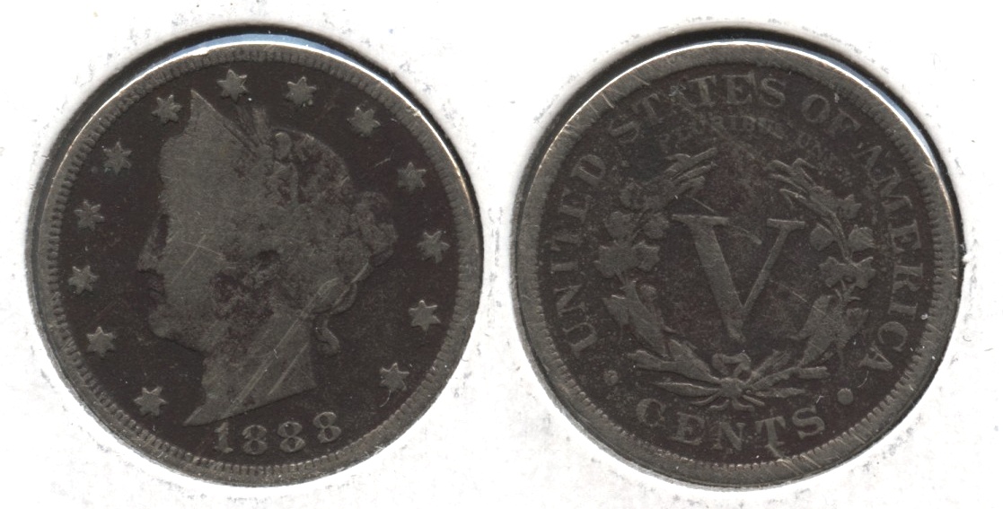 1888 Liberty Head Nickel Good-6 Dark