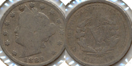 1889 Liberty Head Nickel AG-3